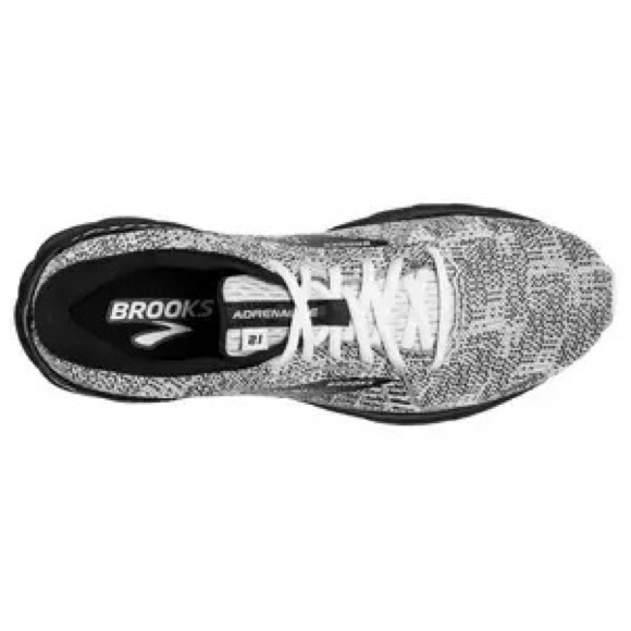 Brooks Adrenaline 21 Oreo "Black/White" Women's Running Shoe - Picture 2 of 3